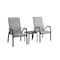 Living Accents Roscoe Black Square Glass Slat Top Side Table TGS16DK - alternate 4